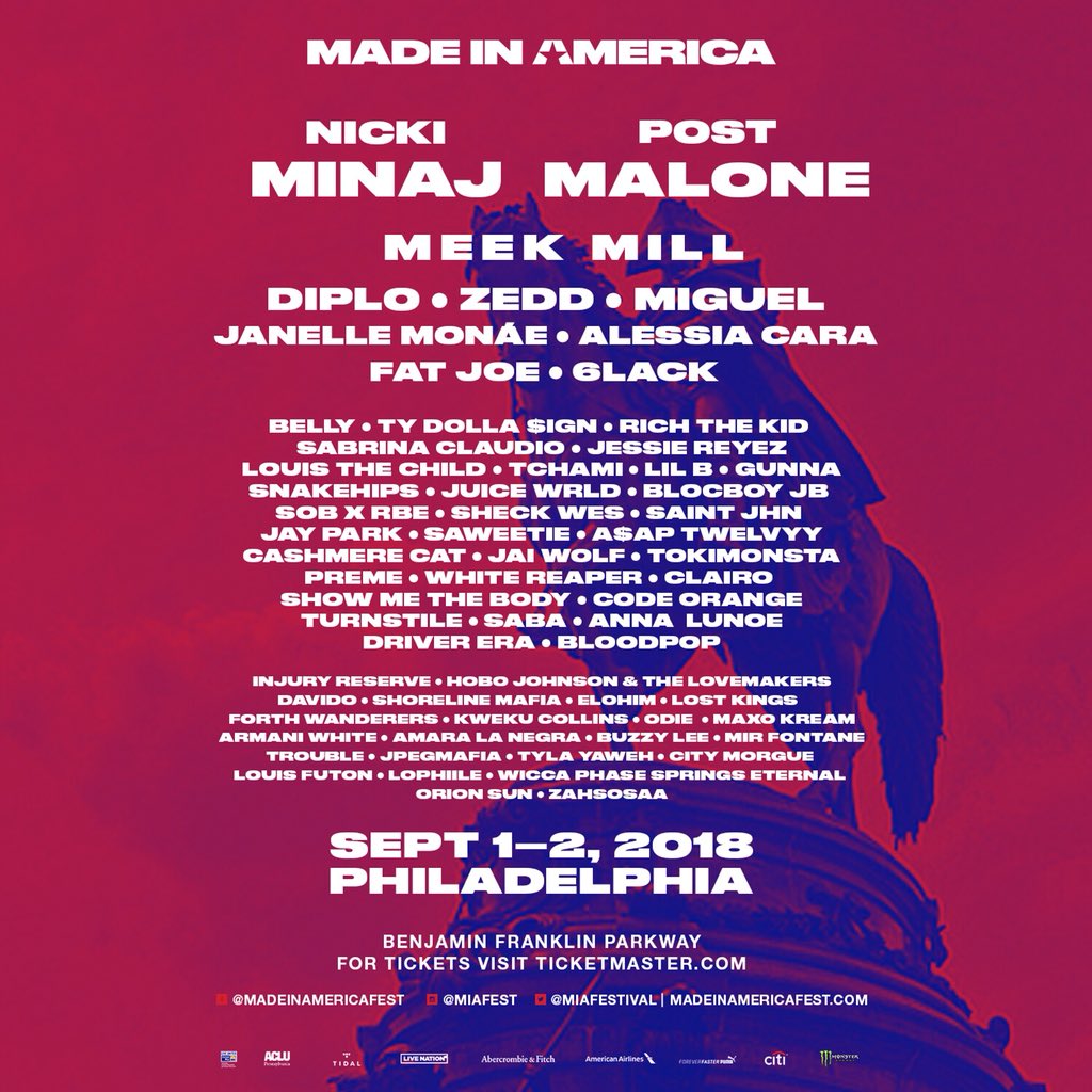 Made in America Festival Reveals 2018 Lineup! Reverbium