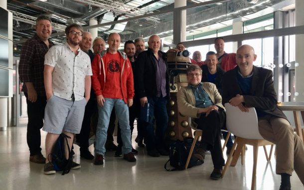 The Doctor Who Blu-ray core team, and friend [Steve Roberts]
