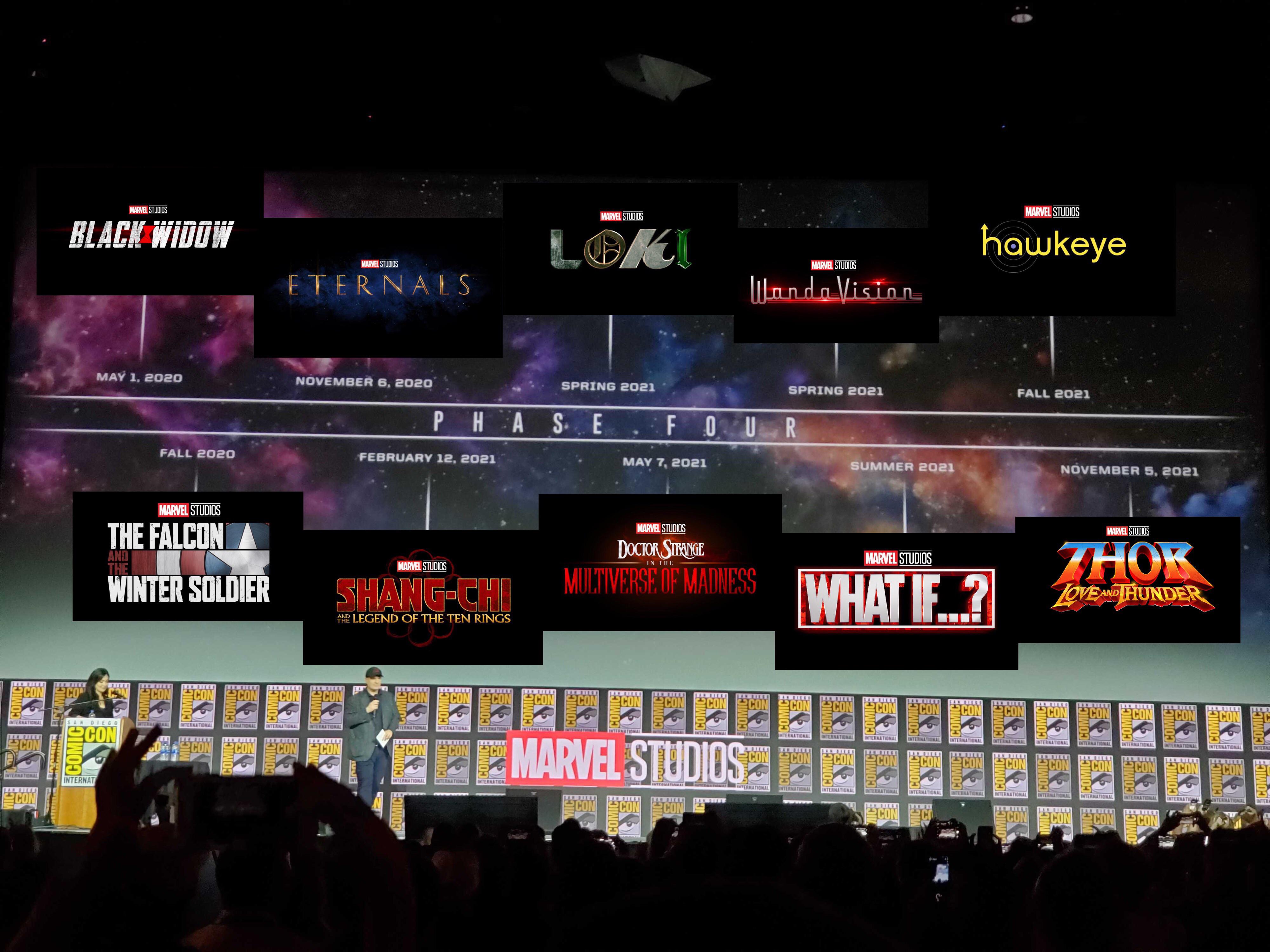 Marvel Phase 4 Release Slate Announced, Casting and Release Dates ...